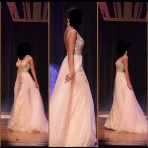 JVN by Jovani Blush Pageant/Prom/Quinceañera Gown